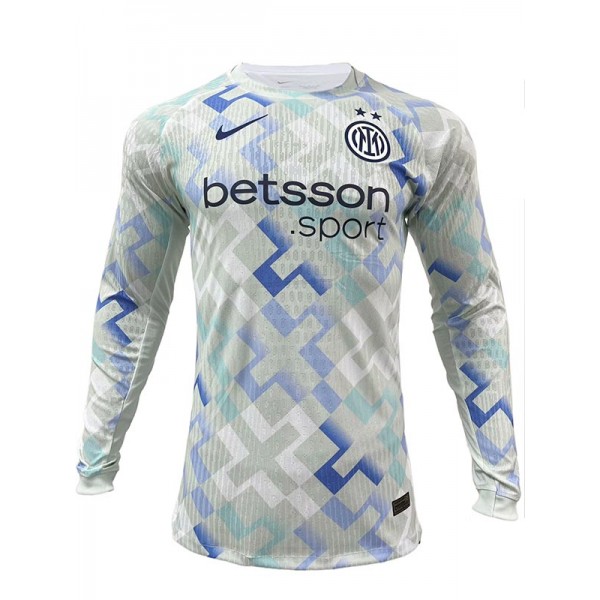 Inter milan maglia da calcio a maniche lunghe da trasferta uniforme da calcio per adulti, seconda divisa da calcio maschile maglietta sportiva 2025-2026