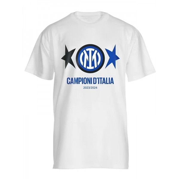 Inter milan campioni d'italia t-shirt jersey white soccer uniform men's sportswear football kit top shirt 2023-2024