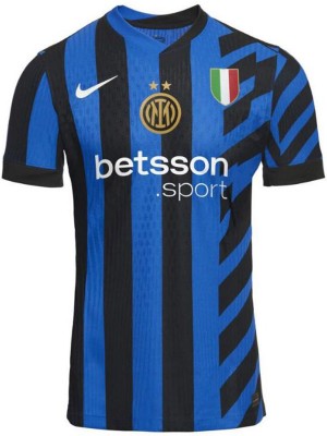 Inter milan home jersey soccer uniform men's first sports football kit tops shirt 2024-2025