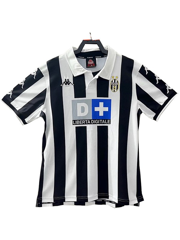 Juventus maglia retrò casalinga uniforme vintage da calcio prima maglia sportiva da calcio da uomo 1998-1999