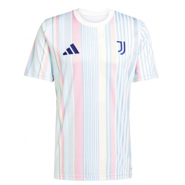 Juventus maglia pre-partita da calcio per adulti uniforme da calcio da uomo abbigliamento sportivo azzurro chiaro kit da calcio maglietta superiore 2025-2026