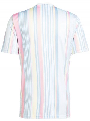 Juventus maglia pre-partita da calcio per adulti uniforme da calcio da uomo abbigliamento sportivo azzurro chiaro kit da calcio maglietta superiore 2025-2026