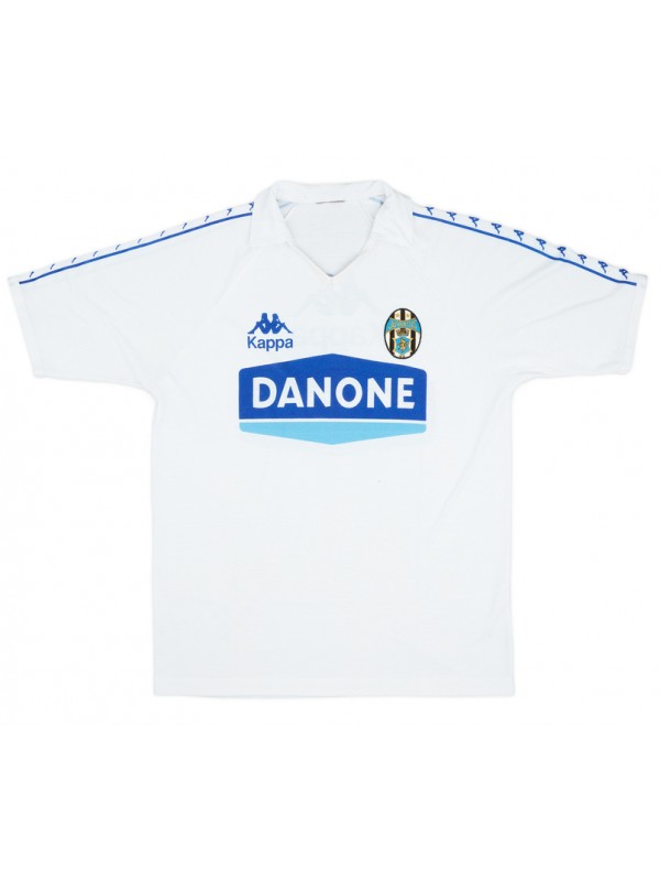 Juventus white retro training shirt second soccer uniform men's football jersey top shirt 1990-1992