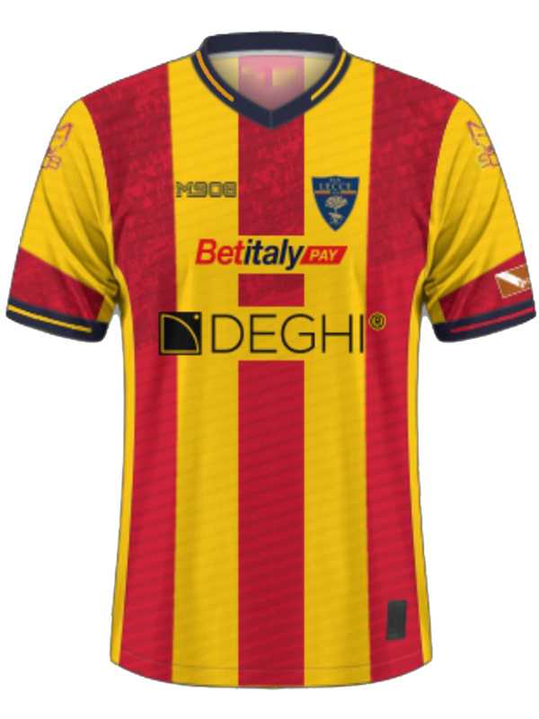 Lecce home jersey soccer uniform men's first sportswear football shirt 2023-2024