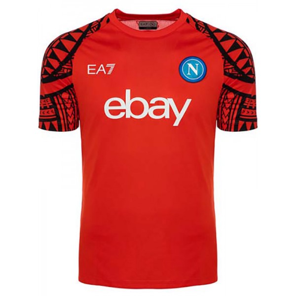 Napoli special soccer jersey red soccer uniform men's football kit sports top shirt 2023-2024