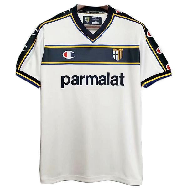 Parma home vintage retro soccer jersey maillot match men's first sportswear football shirt 2001-2002