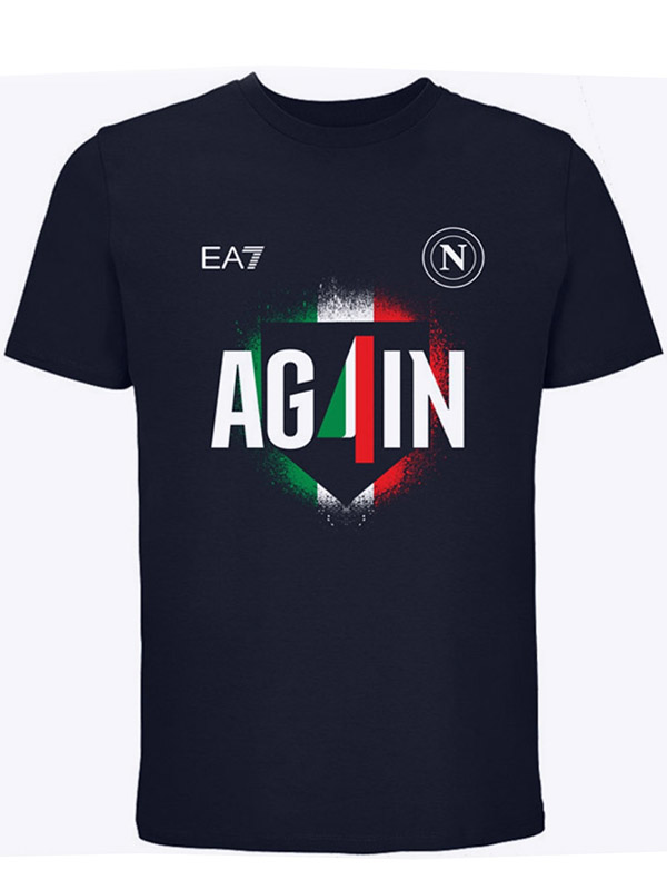 SSC Napoli campioni d'Italia campioni d'Italia Siamo di nuovo campioni magliette sportive nere 2025-2026