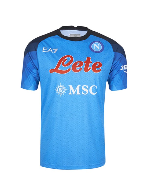 SSC Napoli home jersey first soccer kits men's sportswear football uniform tops sport shirt 2022-2023