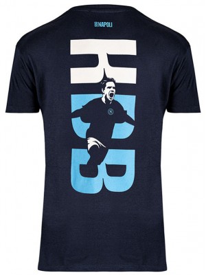 SSC Napoli Kevin De Bruyne t-shirt blu navy uniforme da calcio per adulti kit da calcio sportivo indaco da uomo maglia da calcio 2025-2026