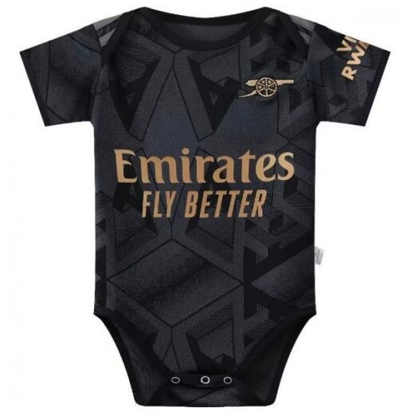Arsenal away baby onesie mini newborn bodysuit summer clothes one-piece jumpsuit 2022-2023
