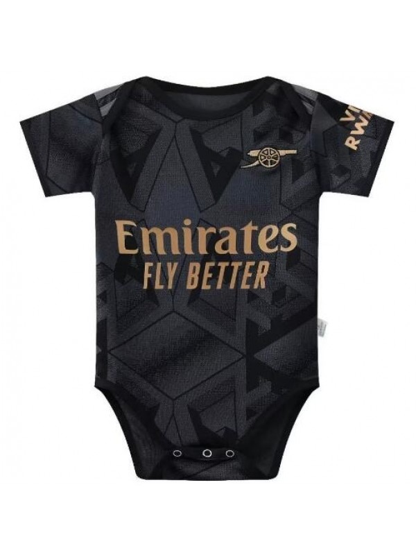 Arsenal away baby onesie mini newborn bodysuit summer clothes one-piece jumpsuit 2022-2023