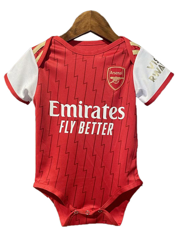 Arsenal home baby onesie mini newborn bodysuit summer clothes one-piece jumpsuit 2023-2024