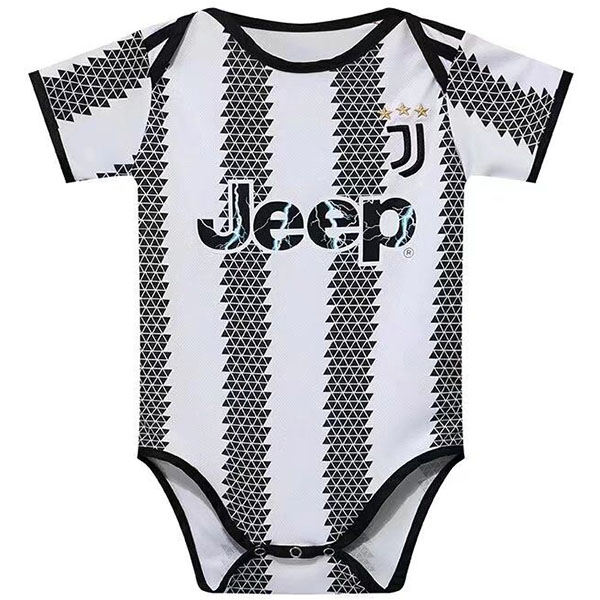 Juventus home baby onesie mini newborn bodysuit summer clothes one-piece jumpsuit 2022-2023
