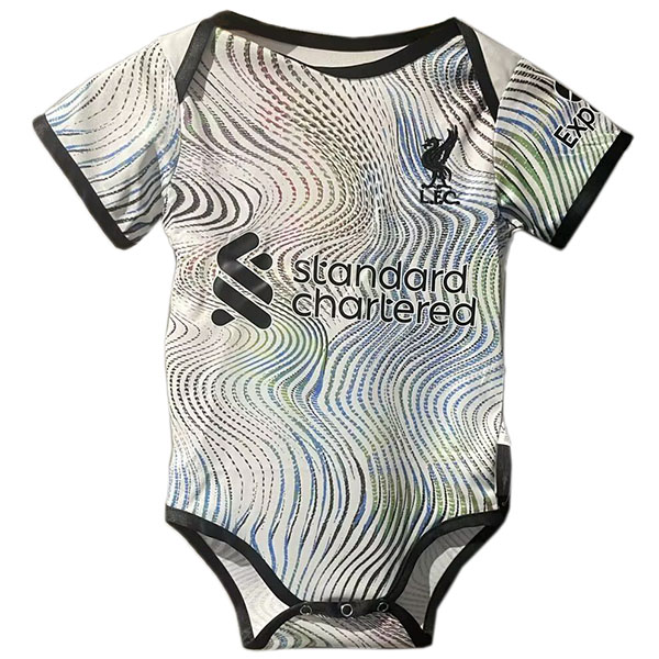 Liverpool away baby onesie mini newborn bodysuit summer clothes one-piece jumpsuit 2022-2023