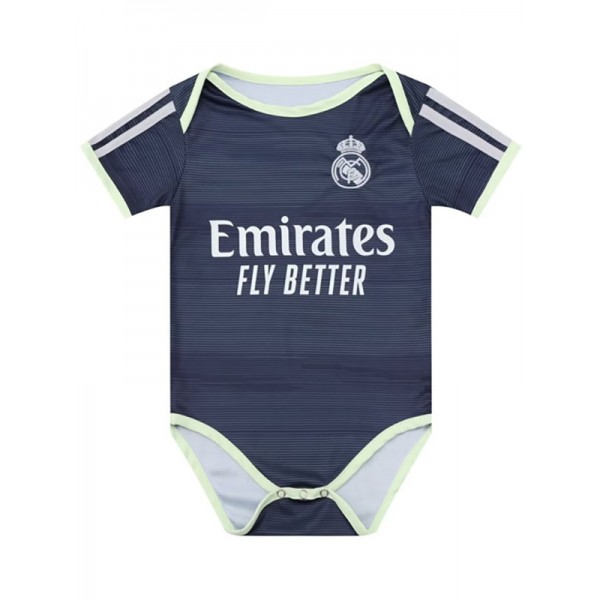 Real madrid baby tutina mini neonato body trasferta intera 2025-2026