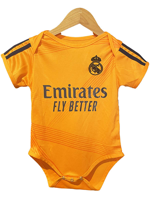 Real madrid away baby onesie mini newborn bodysuit second summer clothes one-piece jumpsuit 2024-2025