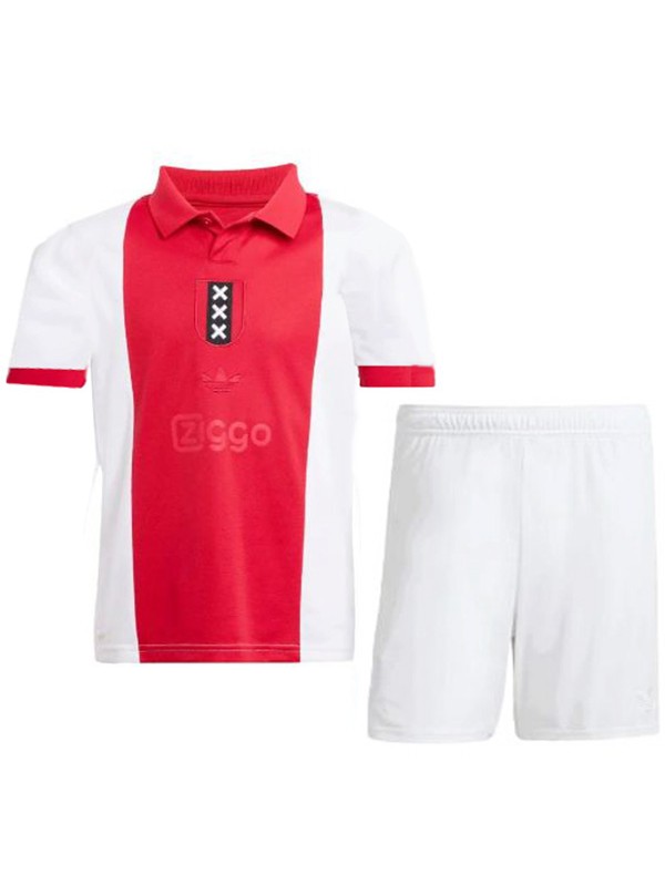 Ajx maglia da calcio per bambini kit da calcio per bambini mini-maglietta da calcio per ragazzi uniformi per ragazzi 2025-2026