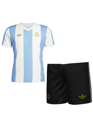 Argntina 50th anniversary kids jersey soccer kit children football mini shirt youth uniforms 2024-2025