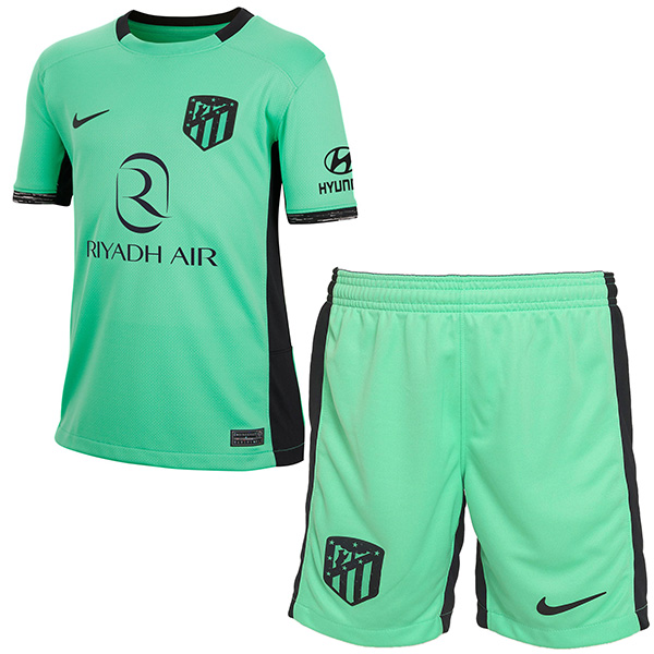 atlético de madrid third kids jersey soccer kit children 3rd football mini shirt youth uniforms 2023-2024