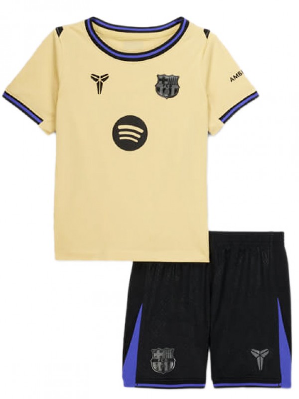 Barcelona maglia da trasferta per bambini kit da calcio per bambini seconda mini maglia da calcio divise giovanili 2025-2026