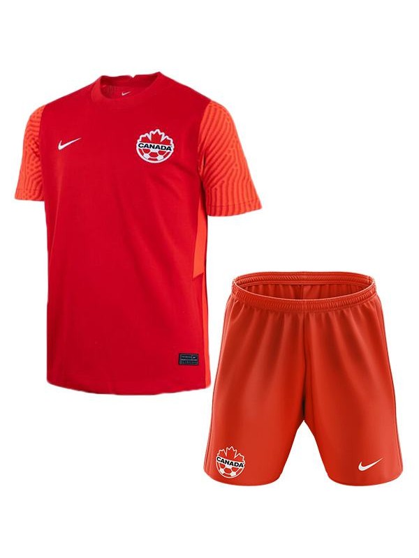 Canada home kids kit soccer children first football mini shirt youth uniforms 2022 world cup
