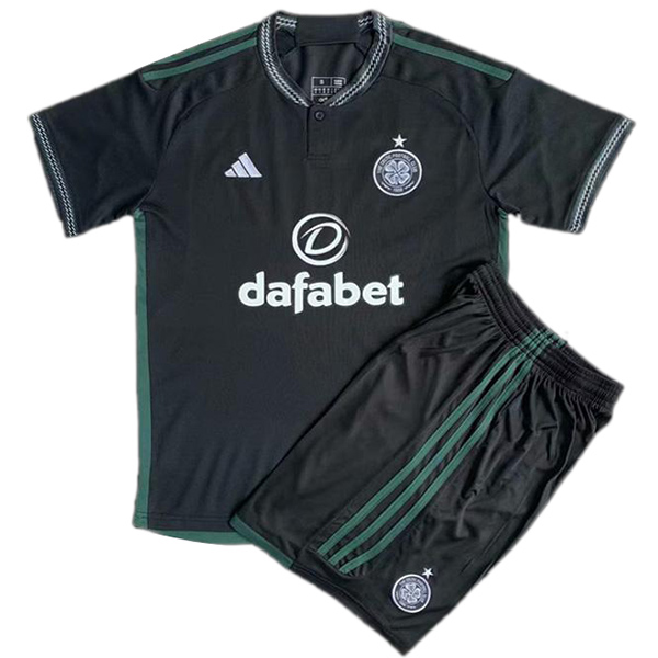 Celtic away jersey soccer kit children second football mini shirt youth uniforms 2023-2024