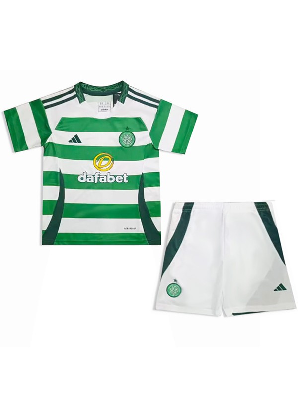 Celtic home kids jersey soccer kit children first football mini shirt youth uniforms 2024-2025