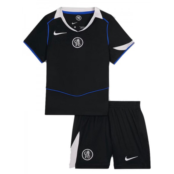 Chelsea terza maglia da calcio per bambini kit da calcio per bambini terza maglia da calcio mini uniformi per giovani 2025-2026