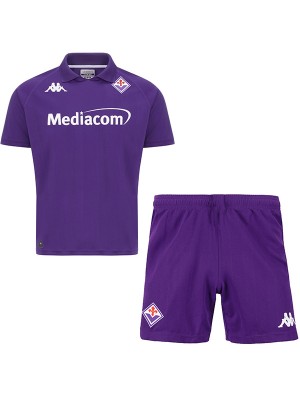 Fiorentina home kids kit infant soccer jersey children first football mini shirt youth uniforms 2024-2025