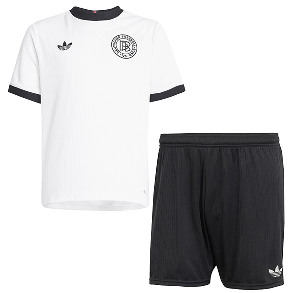 Germany maglia bianca per il 125° anniversario kit da calcio per bambini mini maglietta da calcio per bambini uniformi giovanili 2025-2026