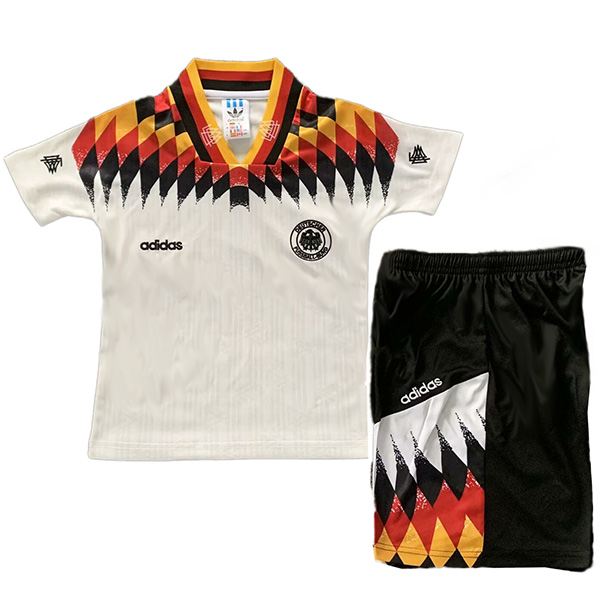 Germany home kids retro jersey soccer kit children first football mini shirt youth uniforms 1994