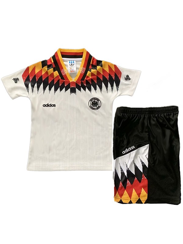 Germany maglia retrò per bambini di casa kit da calcio per bambini prima mini maglia da calcio divise giovanili 1994