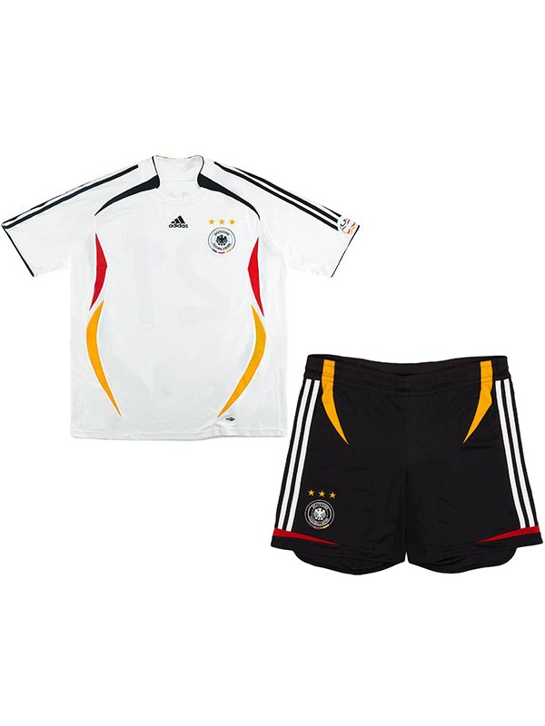 Germany casa bambini maglia retrò kit calcio bambini prima maglia da calcio vintage mini uniformi giovanili 2006