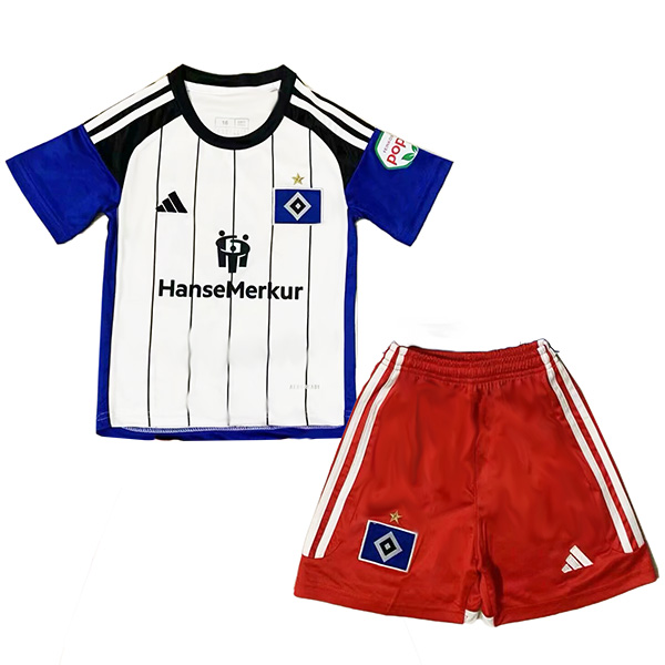 Hamburger SV home kids jersey soccer kit children first football mini shirt youth uniforms 2024-2025