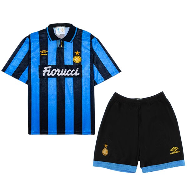 Inter milan kit casa bambini maglia retrò mini divisa giovanile 2004-2005