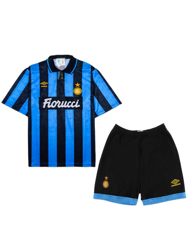 Inter milan kit casa bambini maglia retrò mini divisa giovanile 2004-2005