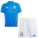 Italy home kids jersey soccer kit children first football mini shirt youth uniforms 2024-2025