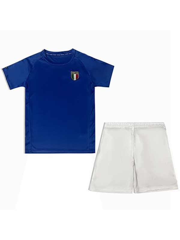 Italy casa bambini maglia retrò kit calcio bambini vintage prima maglia da calcio mini uniformi giovanili 1982-1984