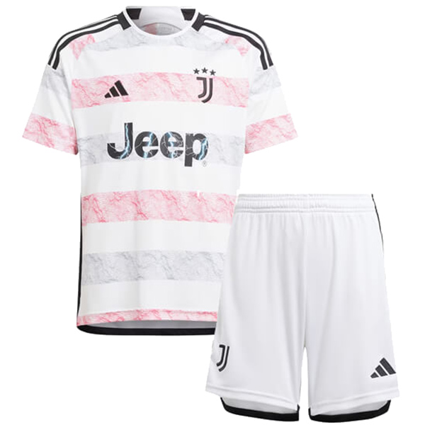 Juventus away kids kit soccer children second football shirt youth uniforms 2023-2024