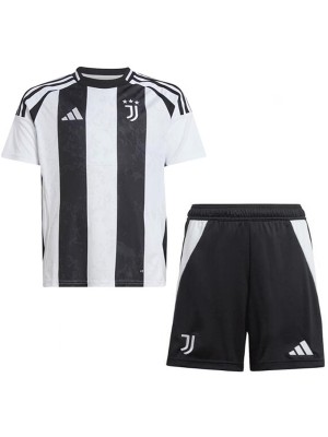 Juventus home kids jersey soccer kit children first football mini shirt youth uniforms 2024-2025