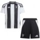 Juventus home kids jersey soccer kit children first football mini shirt youth uniforms 2024-2025