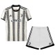 Juventus home kids kit soccer jersey children first football mini shirt youth uniforms 2022-2023