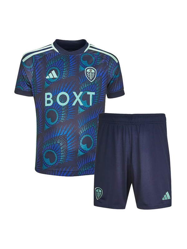 Leeds United away kids jersey soccer kit children second football mini shirt youth uniforms 2023-2024