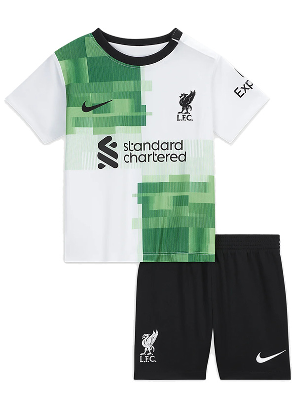 Liverpool away kids kit soccer jersey children second football mini shirt youth uniforms 2023-2024