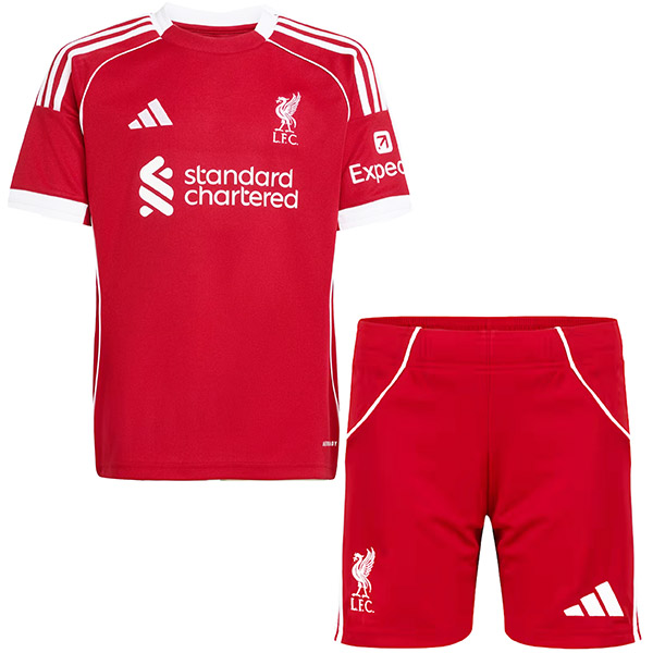 Liverpool maglia da calcio per bambini kit da calcio per bambini mini maglia da calcio per ragazzi uniformi 2025-2026