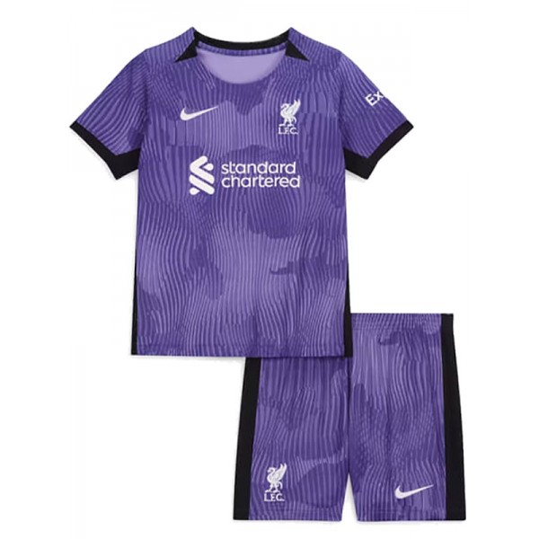Liverpool third kids kit soccer children 3rd football mini shirt youth uniforms 2023-2024