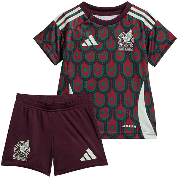 Mexico home kids jersey soccer kit children first football mini shirt youth uniforms Euro 2024 cup