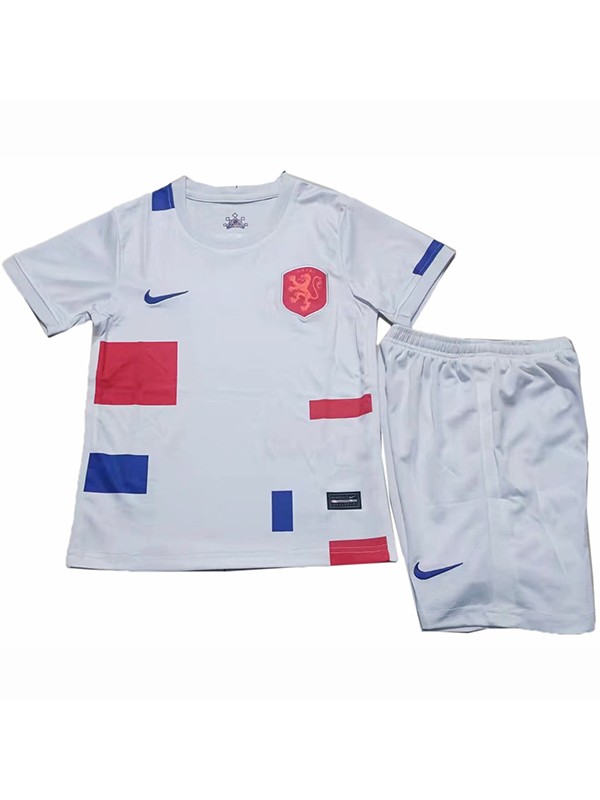 Netherlands kids away football kit soccer children first football shirt maillot match youth uniforms 2022-2023