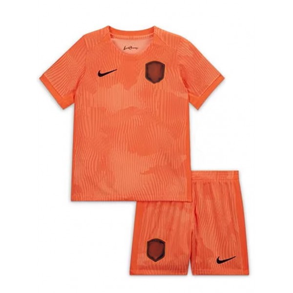 Nethlan home kids jersey soccer kit children first football mini shirt youth uniforms 2023