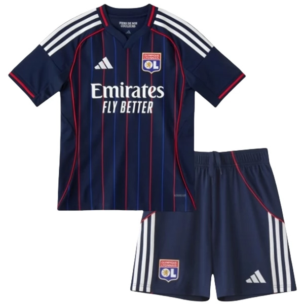 Olympique lyon kit da trasferta per bambini maglia da calcio per neonati seconda maglia da calcio per bambini divise giovanili 2025-2026